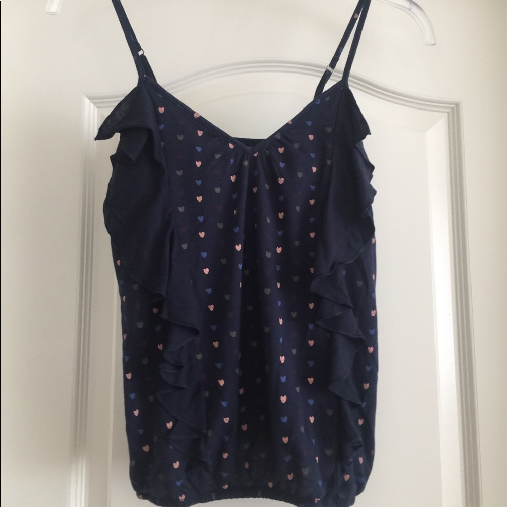 Heart print tank top